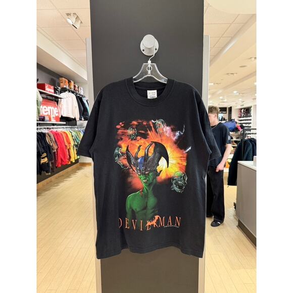 2000 Devil Man Go Nagai Dynamic Manga Y2K Vintage Comic Book Tee Shirt Spawn - Picture 1 of 6